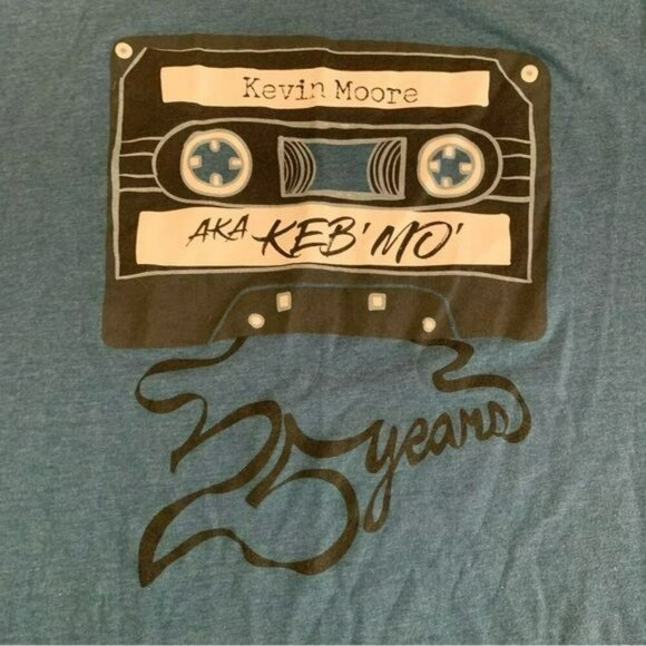 Kevin Moore Keb Mo 25 years short sleeve graphic tshirt size 2XL - Picture 5 of 6